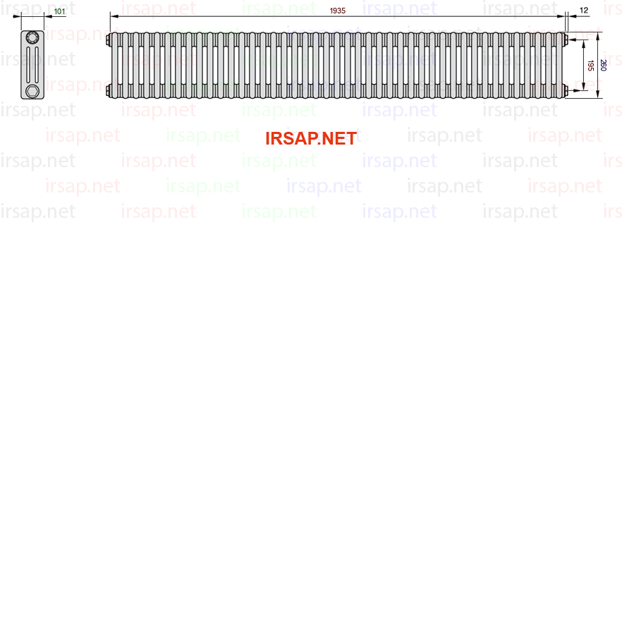 Радиатор IRSAP Tesi 30260/43 T02 CL 01